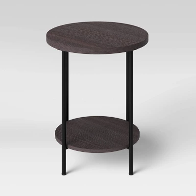 Wood And Metal Round End Table - Room Essentials™ 2 Wood And Metal Round End Table - Room Essentials™ - Image 2
