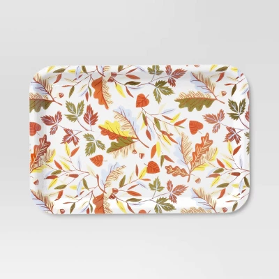 Leaf Melamine Tray Large - Room Essentials™ 2 Leaf Melamine Tray Large - Room Essentials™ - Image 2