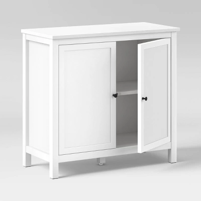 Traditional Multipurpose Storage Cabinet Multipurpose Classic White - Room Essentials™ 2 Traditional Multipurpose Storage Cabinet Multipurpose Classic White - Room Essentials™ - Image 2