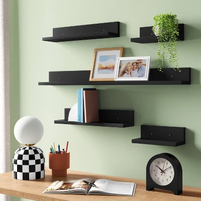 5pk Wall Shelf Picture Ledge - Room Essentials™ 1 5pk Wall Shelf Picture Ledge - Room Essentials™