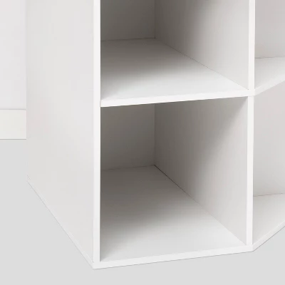 Corner Cube Bookshelf White - Room Essentials™ 3 Corner Cube Bookshelf White - Room Essentials™ - Image 3