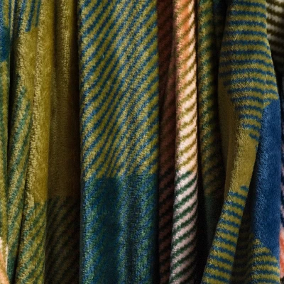 Printed Plaid Plush Throw Blanket Green Multi - Room Essentials™: Lightweight Knitted Fleece, 50x60, Machine Washable 4 Printed Plaid Plush Throw Blanket Green Multi - Room Essentials™: Lightweight Knitted Fleece, 50x60, Machine Washable - Image 4