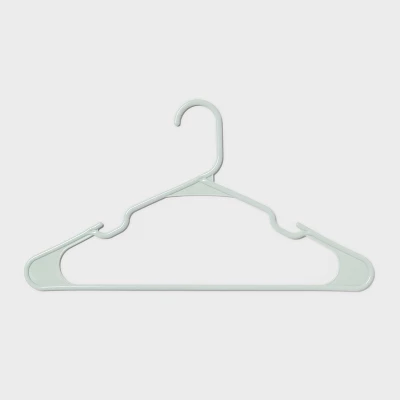 18pk Hangers Mindful Mint - Room Essentials™: Plastic Clothes Hangers For Shirts, Dresses, Tank Tops, Adult Use 2 18pk Hangers Mindful Mint - Room Essentials™: Plastic Clothes Hangers For Shirts, Dresses, Tank Tops, Adult Use - Image 2