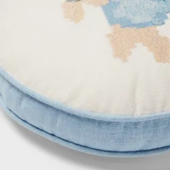 Flower Round Decorative Throw Pillow Light Blue - Room Essentials™ -Room Essentials™ GUEST 15693f03 8d83 446c a72f b4e663115820