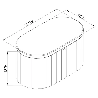 32" Folding Storage Bench - Room Essentials™ 5 32" Folding Storage Bench - Room Essentials™ - Image 5