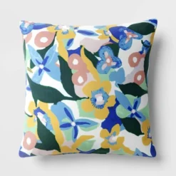 17"x17" Reversible Square Outdoor Pillow - Room Essentials™ -Room Essentials™ GUEST 19410cc3 8b06 4163 9afa a9c84ec06853