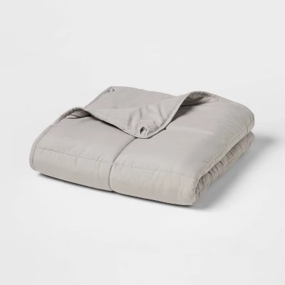 50"x70" 12lbs Weighted Blanket Gray - Room Essentials™ 2 50"x70" 12lbs Weighted Blanket Gray - Room Essentials™ - Image 2