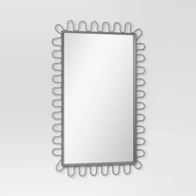 20"x30" Metal Loop Wall Mirror - Room Essentials™ 2 20"x30" Metal Loop Wall Mirror - Room Essentials™ - Image 2