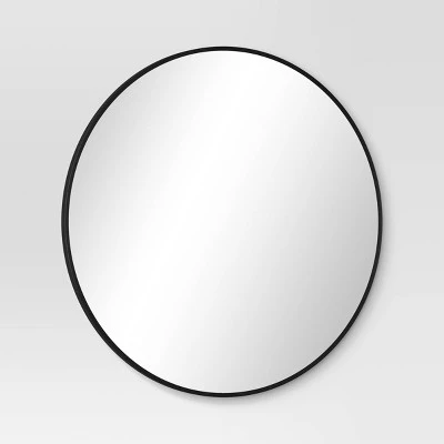 28" Round Metal Mirror Black - Room Essentials™ 2 28" Round Metal Mirror Black - Room Essentials™ - Image 2