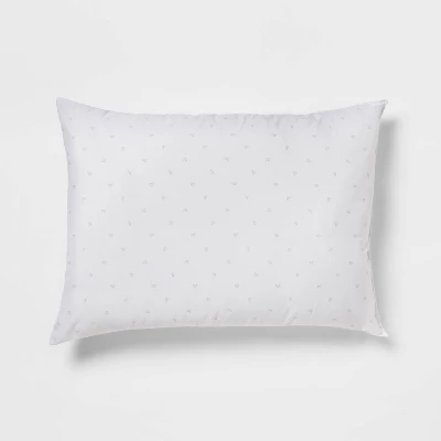 Standard/Queen Medium/Firm Machine Washable Plush Pillow White - Room Essentials™ 4 Standard/Queen Medium/Firm Machine Washable Plush Pillow White - Room Essentials™ - Image 4