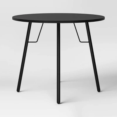 36" Round Dining Table Black - Room Essentials™ 2 36" Round Dining Table Black - Room Essentials™ - Image 2