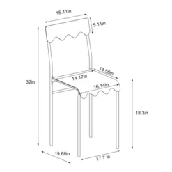 Set Of 2 Wavy Metal Dining Chair - Room Essentials™ 11 Set Of 2 Wavy Metal Dining Chair - Room Essentials™ -Room Essentials™ GUEST 244af39a 2acf 4be3 bda2 1dd25ed8d284