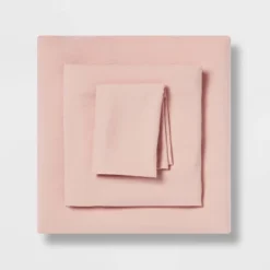 Twin/Twin XL Garment Washed Microfiber Solid Sheet Set - Room Essentials™ -Room Essentials™ GUEST 27762cb4 2a66 45b9 975a dcea8ca0ef1a