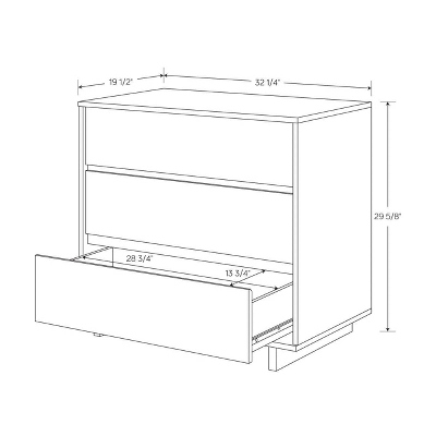 Modern 32" Wide 3 Drawer Dresser - Room Essentials™ 7 Modern 32" Wide 3 Drawer Dresser - Room Essentials™ - Image 7