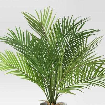 Palm Artificial Potted Plant - Room Essentials™ 2 Palm Artificial Potted Plant - Room Essentials™ - Image 2
