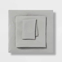 Twin/Twin XL Garment Washed Microfiber Solid Sheet Set - Room Essentials™ -Room Essentials™ GUEST 3566a3de d45c 462a b559 85e6627b725f