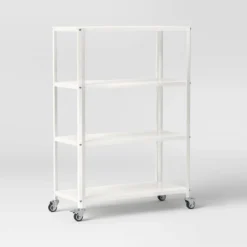 44" 3 Shelf Metal Rolling Bookcase - Room Essentials™ 11 44" 3 Shelf Metal Rolling Bookcase - Room Essentials™ -Room Essentials™ GUEST 363c5164 81ff 4a57 a319 2ca6102094a4