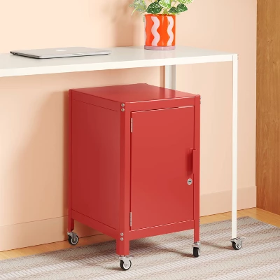 Metal Rolling Locker Dorm Storage Cabinet With Lock- Room Essentials™ 1 Metal Rolling Locker Dorm Storage Cabinet With Lock- Room Essentials™