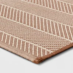 4'x5'6" Chevron Striped Area Rug Ivory/Tan - Room Essentials™: Indoor, Flat Pile, Woven 5 4'x5'6" Chevron Striped Area Rug Ivory/Tan - Room Essentials™: Indoor, Flat Pile, Woven -Room Essentials™ GUEST 3daf3dad 32b2 4309 9d71 8bbe79f20e47