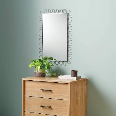 20"x30" Metal Loop Wall Mirror - Room Essentials™ 1 20"x30" Metal Loop Wall Mirror - Room Essentials™