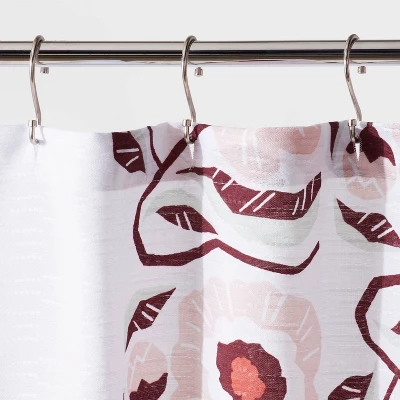 Folk Floral Print Shower Curtain - Room Essentials™ 2 Folk Floral Print Shower Curtain - Room Essentials™ - Image 2