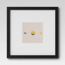 Set Of 9 Gallery Frame Set 10" X 10" Matted To 5" X 5" Black - Room Essentials™ -Room Essentials™ GUEST 42550b36 fa65 47d0 ac26 e0d095ae7290