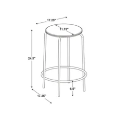 Set Of 2 24" Wood With And Metal Base Backless Counter Height Barstool Stool Natural - Room Essentials™ -Room Essentials™ GUEST 42c0294b 1f8a 45d6 8b54 fc8d33b0a5e9