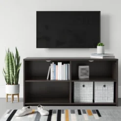Storage TV Stand For TVs Up To 43" Black - Room Essentials™