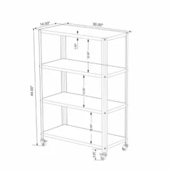 44" 3 Shelf Metal Rolling Bookcase - Room Essentials™ 9 44" 3 Shelf Metal Rolling Bookcase - Room Essentials™ -Room Essentials™ GUEST 4662c0f8 5e3f 4280 bf06 880e61cf3cfb