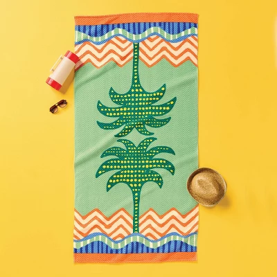 Palm Tree Beach Towel - Room Essentials™ 1 Palm Tree Beach Towel - Room Essentials™