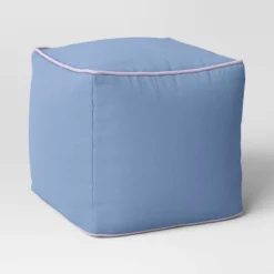 Color Block With Contrast Piping Pouf - Room Essentials™ -Room Essentials™ GUEST 4f7ad8c6 0ad8 4418 ab36 1a03a7d85c1f