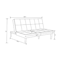 69" Tufted Dorm Futon Sofa - Room Essentials -Room Essentials™ GUEST 55248eb7 a62d 48d0 aee5 847a785f15df