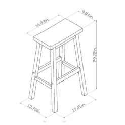 Set Of 2 29" Solid Wood Saddle Backless Barstool - Room Essentials™ 11 Set Of 2 29" Solid Wood Saddle Backless Barstool - Room Essentials™ -Room Essentials™ GUEST 5a3f604a d5ed 4fb4 8950 875f386b6c52