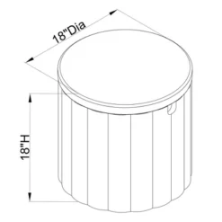 Folding Round Storage Ottoman - Room Essentials™ -Room Essentials™ GUEST 5c34724a d744 486f bd0d d416d1075687