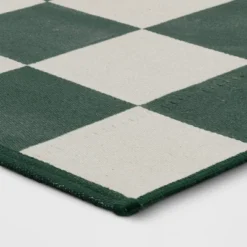4'x5'6" Checkered Area Rug Ivory/Green - Room Essentials™ 5 4'x5'6" Checkered Area Rug Ivory/Green - Room Essentials™ -Room Essentials™ GUEST 5f600c67 31dd 4a63 90cf aaf3ab5215d1