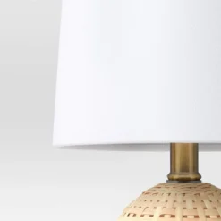 Round Wicker Table Lamp Brown - Room Essentials™: ETL Listed, No Assembly, Modern Decor 5 Round Wicker Table Lamp Brown - Room Essentials™: ETL Listed, No Assembly, Modern Decor -Room Essentials™ GUEST 624b7340 35b5 4626 aaa2 d4927b91d154