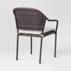 3pc Wicker Bistro Set With Cushions - Dark Brown - Room Essentials™ -Room Essentials™ GUEST 6c91a52d 24e8 4e7b bca7 7f03e76fb207