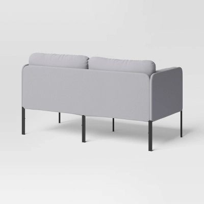 Upholstered Dorm Loveseat Gray - Room Essentials™ 3 Upholstered Dorm Loveseat Gray - Room Essentials™ - Image 3