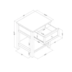 Traditional Side Table With Storage Drawer Classic White - Room Essentials™ 9 Traditional Side Table With Storage Drawer Classic White - Room Essentials™ -Room Essentials™ GUEST 6f705cf8 c836 49dd a5df 2300983d08b2