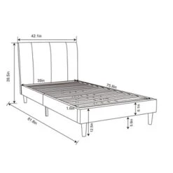 Dorm Twin Bed Cream - Room Essentials™: Upholstered Headboard, Plywood Frame, No Box Spring Needed 11 Dorm Twin Bed Cream - Room Essentials™: Upholstered Headboard, Plywood Frame, No Box Spring Needed -Room Essentials™ GUEST 70276453 389a 4325 8b4a ef1eb7d4f8fb