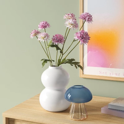 Glass Mushroom Bud Vase Small - Room Essentials™ 1 Glass Mushroom Bud Vase Small - Room Essentials™