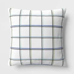17"x17" Reversible Square Outdoor Pillow - Room Essentials™ -Room Essentials™ GUEST 790655a5 c545 47af a666 593df3bad17b