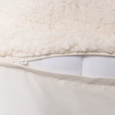 50"x70" Sherpa Weighted Blanket With Removable Cover - Room Essentials™ 2 50"x70" Sherpa Weighted Blanket With Removable Cover - Room Essentials™ - Image 2