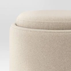 Round Upholstered Storage Ottoman - Room Essentials™ 10 Round Upholstered Storage Ottoman - Room Essentials™ -Room Essentials™ GUEST 808a56aa cfb5 44f1 8938 cb0bb732c67d