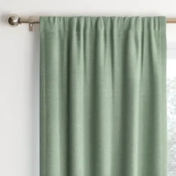 Room Darkening Heathered Thermal Window Curtain Panel Green - Room Essentials™ 10 Room Darkening Heathered Thermal Window Curtain Panel Green - Room Essentials™ -Room Essentials™ GUEST 82d879d9 b1c8 4488 9246 a51db847a997