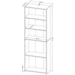5 Shelf Bookcase Natural- Room Essentials™ -Room Essentials™ GUEST 85ce272a 6c74 43d5 8150 1138cbe287c7