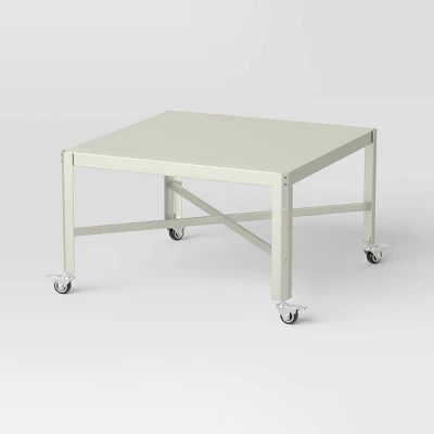 Adjustable Dorm Bistro Table Off-White - Room Essentials™ 4 Adjustable Dorm Bistro Table Off-White - Room Essentials™ - Image 4