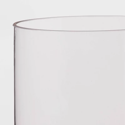 Clear Hurricane 4" X 7" Pillar Candle Holder - Room Essentials™: Transparent Vase, Tabletop Display 2 Clear Hurricane 4" X 7" Pillar Candle Holder - Room Essentials™: Transparent Vase, Tabletop Display - Image 2