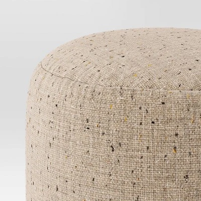 Speckled Pouf Ottoman Speckled Beige- Room Essentials™ 3 Speckled Pouf Ottoman Speckled Beige- Room Essentials™ - Image 3
