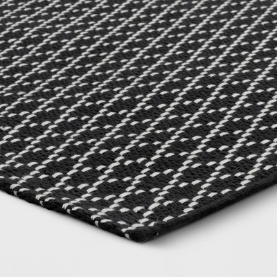 4'x5'6" Small Diamond Area Rug Charcoal Gray - Room Essentials™ 2 4'x5'6" Small Diamond Area Rug Charcoal Gray - Room Essentials™ - Image 2